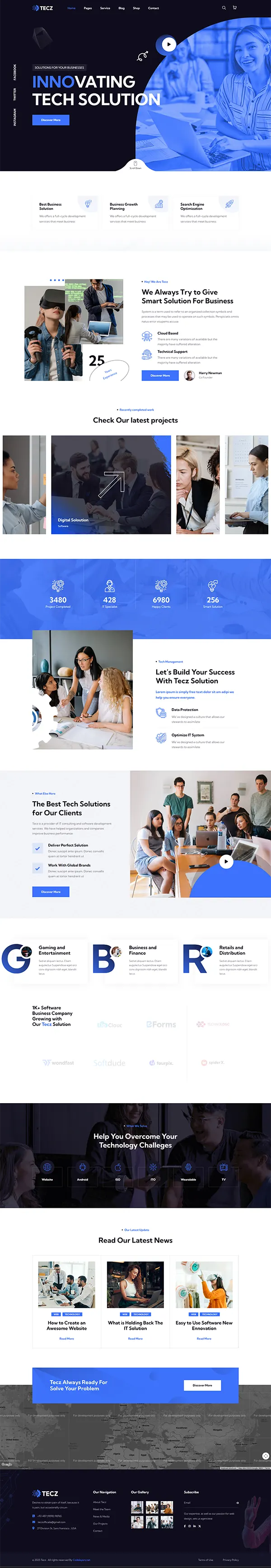 Tecz - Joomla 6 Technology & IT Solutions Template